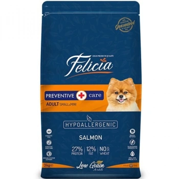 Felicia Düşük Tahıllı Hipoalerjenik Somonlu Küçük Irk Yetişkin Köpek Maması 3 Kg