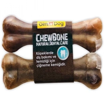 Gimdog Mordimi Ağız ve Diş Sağlığı için Naturel Köpek Çiğneme Kemiği 2 Adet 120 Gr