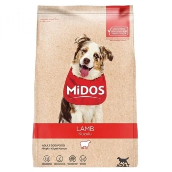 Midos Kuzu Etli ve Pirinçli Yetişkin Köpek Maması 3 Kg