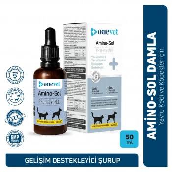 OneVet Amino-Sol Kedi ve Köpekler İçin Gelişim Destekleyici Damla 50 Ml
