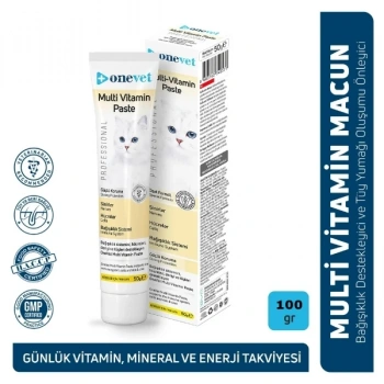 OneVet Multi Vitamin Paste Bağışıklık Destekleyici Kedi Maltı 100 Gr