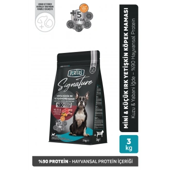 Signature Kuzulu Küçük Irk Yetişkin Köpek Maması 3 Kg