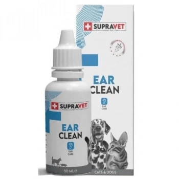 Supravet Ear Clean Kedi ve Köpek Kulak Temizleme Solüsyonu 50 Ml