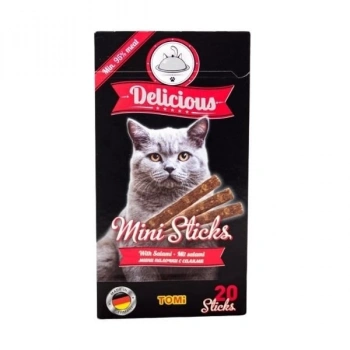 Tomi Salamlı Mini Stick Kedi Ödül Maması 40 Gr