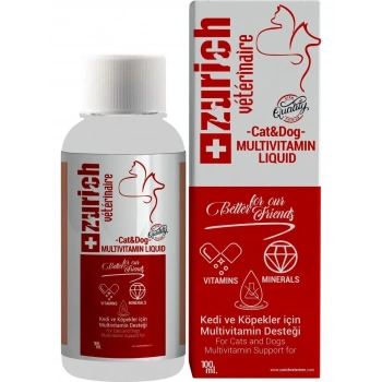 Zurich Likit Multivitamin 100 Ml – Kedi ve Köpek Sağlık Desteği