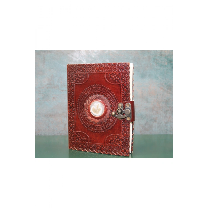 Taşlı Deri Defter