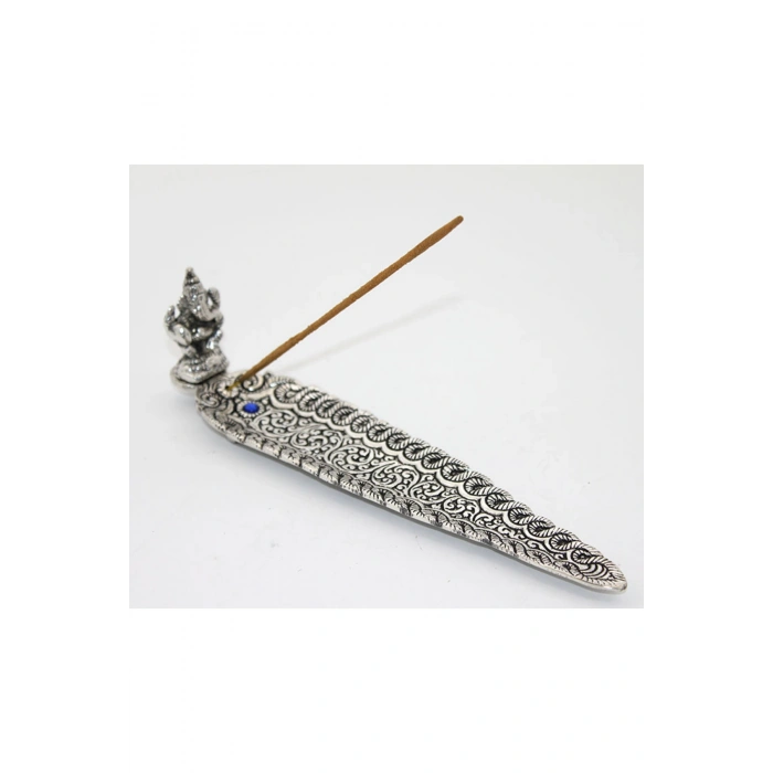 Renkli Metal Kayık Ganeşa Tütsülük KSK2200, Şık ve Zarif Tasarım