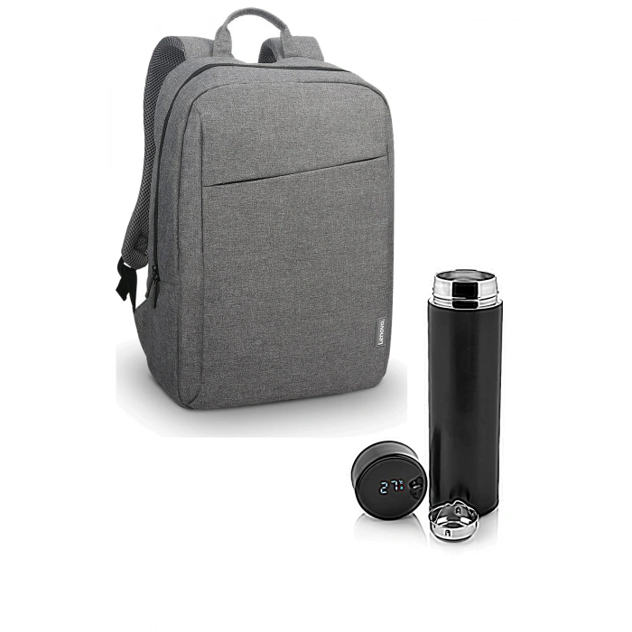 Sırt Çantası 15.6 Inç B210 Laptop Çantası Notebook Sırt Çantası Dijital Göstergeli Termos 500 ml