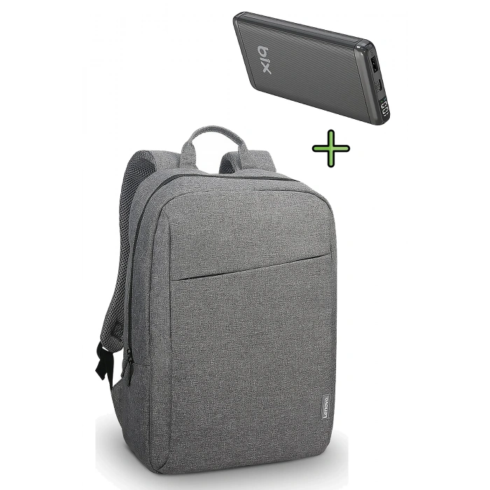 Sırt Çantası 15.6 Inç B210 Laptop Çantası, Dijital Göstergeli Hızlı Şarjlı Powerbank 22.5W QC 3.0