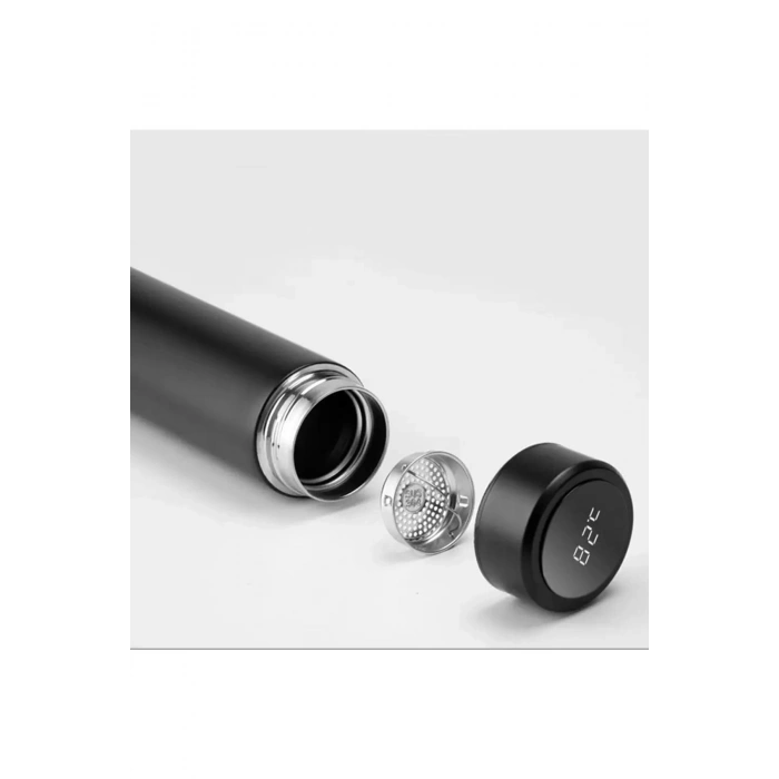 Termometreli Led Dijital Göstergeli Çelik Termos Matara Suluk