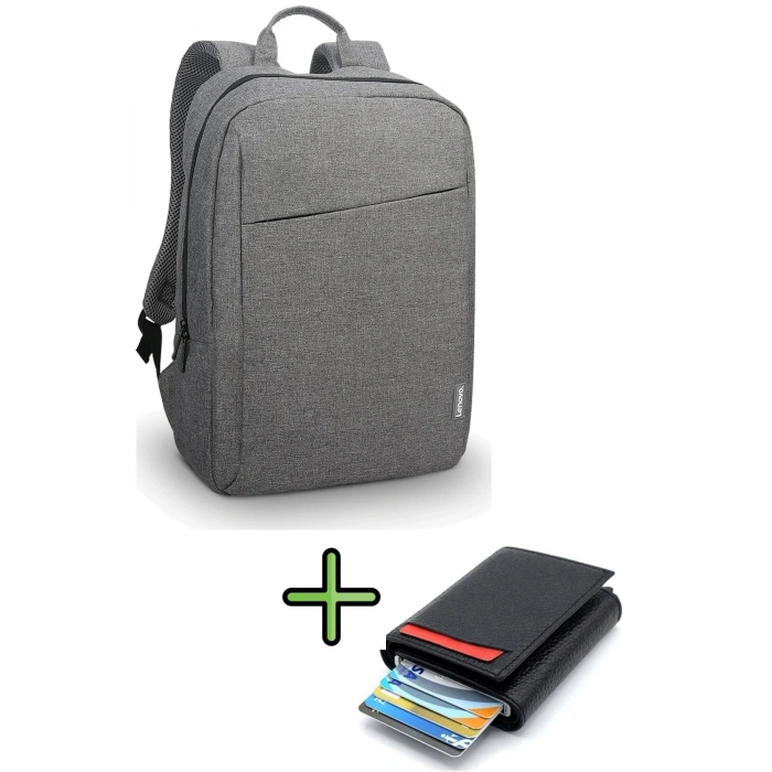 Sırt Çantası B210 Laptop Çantası Notebook Sırt Çantası Mekanizmalı Cüzdan Para Bölmeli Kartlık