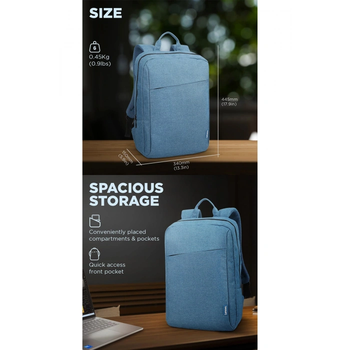 Sırt Çantası 15.6 Inç B210 Laptop Çantası, Hızlı Powerbank, Termos, Laptop Standı, Mousepad 5li Set