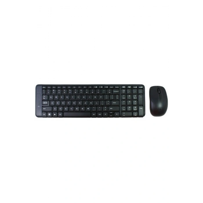 MK220 Kablosuz Türkçe Klavye Mouse Seti, Siyah 920-003163