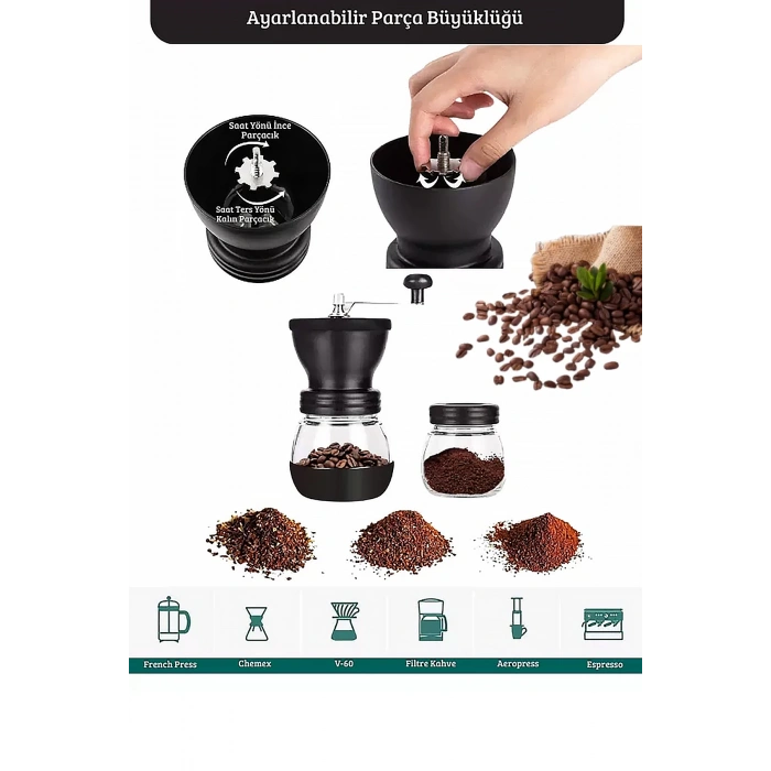 Dijital Göstergeli Çelik Termos, Seramik Cam Kahve Öğütücü, Korsan Kuru Kafa Çelik Kupa Bardak