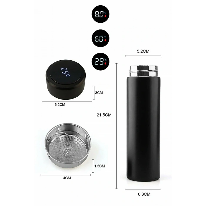 Seramik Cam Kahve Öğütücü Kahve Değirmeni, Dijital Smart Çelik Termos 3D Korsan Çelik Kupa Bardak