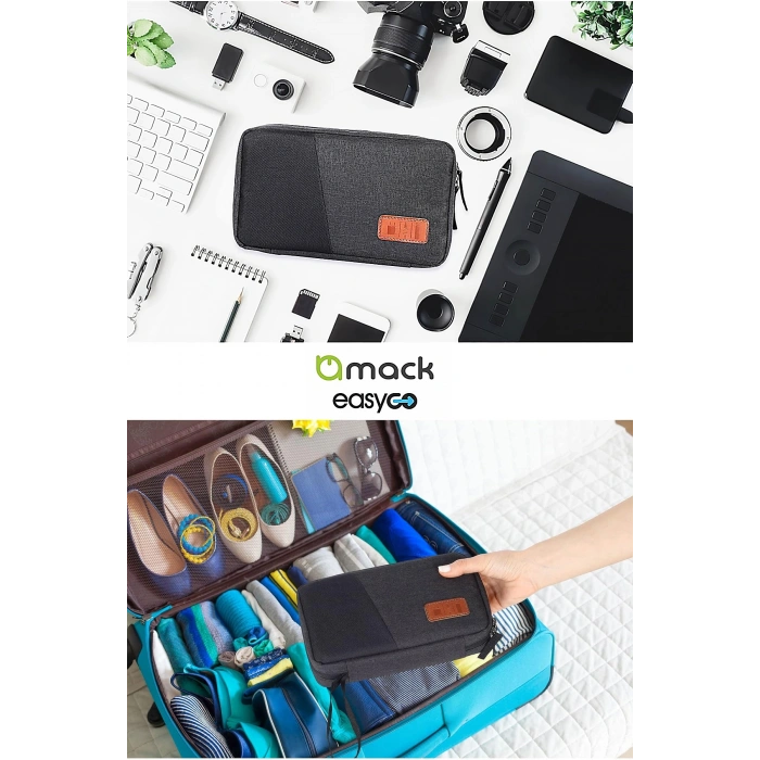 Elektronik Aksesuar Çantası, Selfie Çubuğu, Telefon Tablet Tutucu, Temizleme Kiti