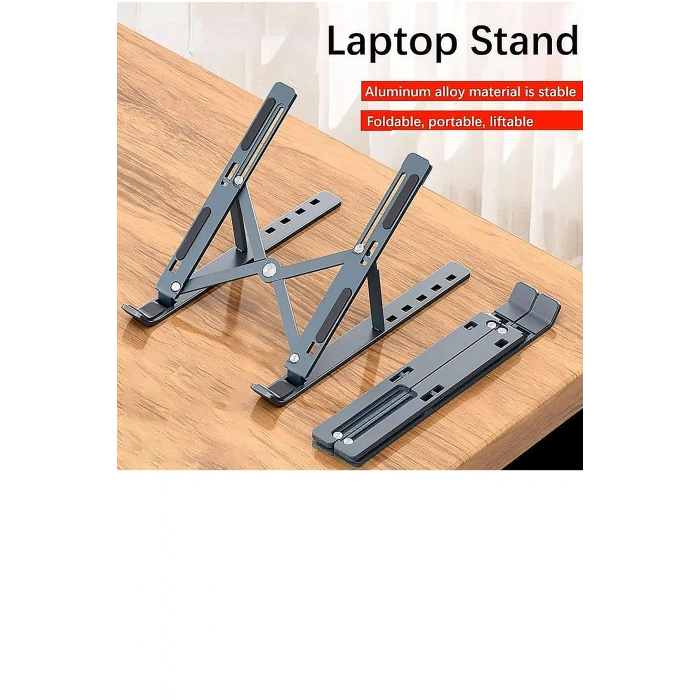 Mousepad Bilek Destekli Mouse Pad, Siyah Renk Metal Laptop Standı Tablet Standı