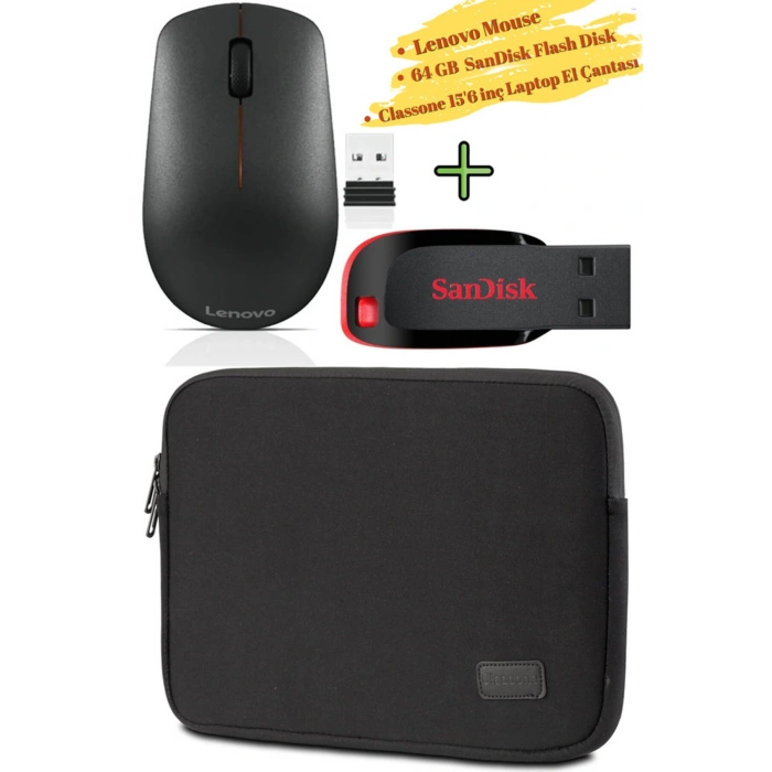 Mouse 400, Classone 15.6 inç Su Geçirmez Laptop Çantası 64 GB Flash Bellek, Flash Disk