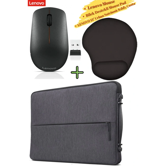 Mouse 400, MousePad, 13 Urban Sleeve Tablet Notebook Kılıfı Çanta