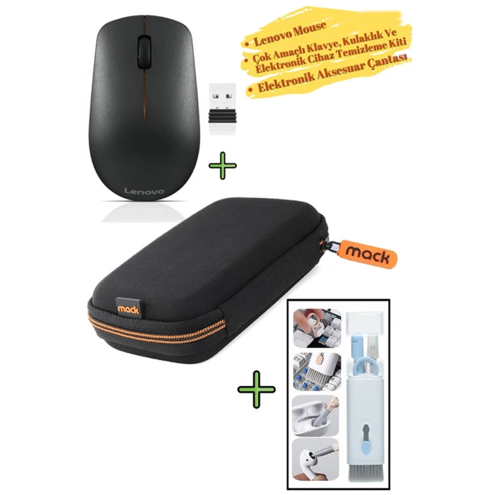 Mouse 400, Elektronik Taşıma Çantası Harddisk Çantası, Elektronik Cihaz Temizleme Kiti