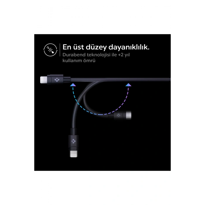 47W USB-C 2 Port Araç içi Hızlı Şarj Aleti + Lightning Şarj Kablo Güç Adaptörü Çakmaklık - ACP04205