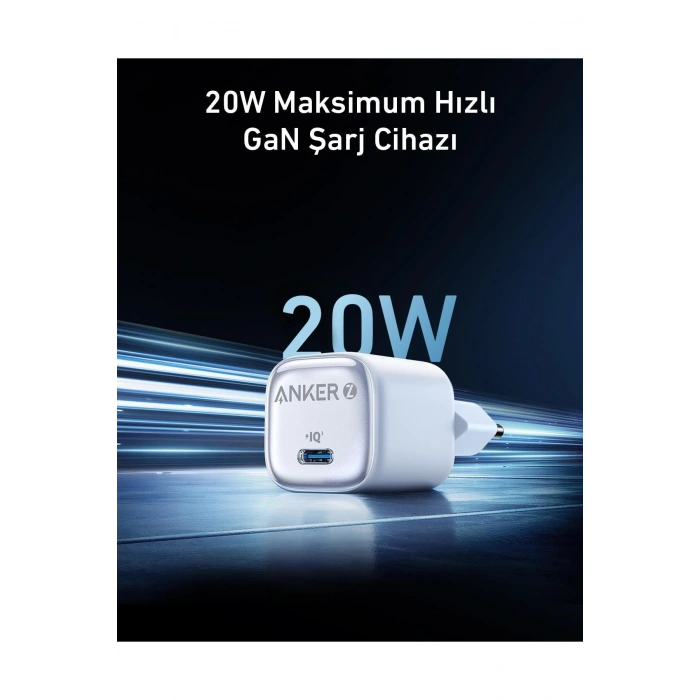 Zolo 20W GaN USB-C Şarj Cihazı -  Beyaz - A2699