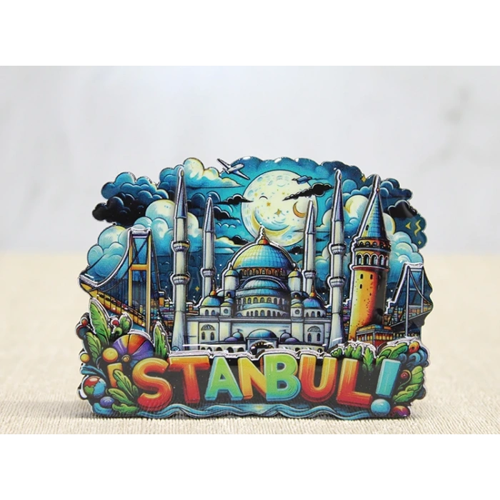 Ahşap İstanbul Temalı Magnet VIVA797