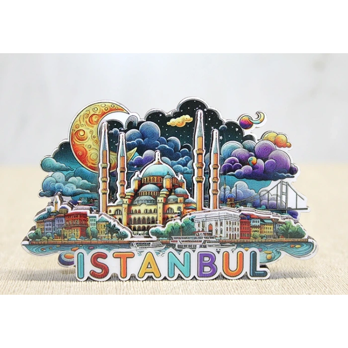 Ahşap İstanbul Temalı Magnet VIVA799