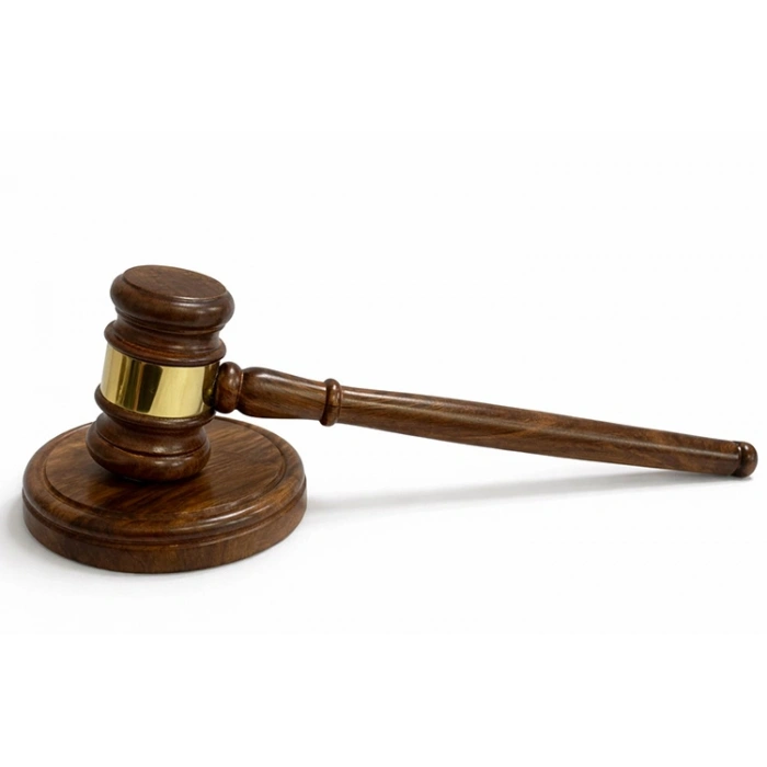 Ahşap Pirinç İşlemeli Hakim Tokmağı 9070