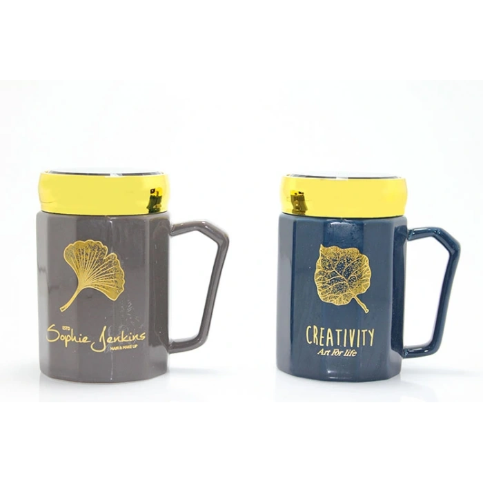 Ayna Kapaklı Porselen Kupa Bardak Alk1266