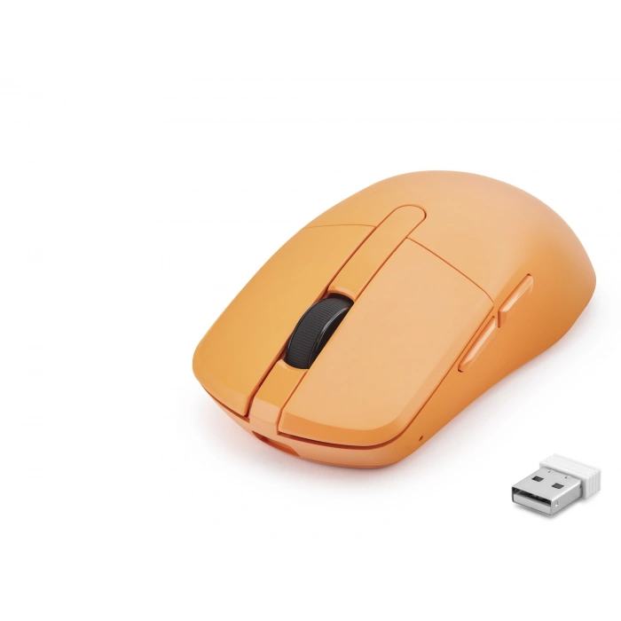 Dual Mode Şarjlı Kablosuz Mouse Bluetooth 2.4 Ghz 6200 Dpı Turuncu HDX3414G