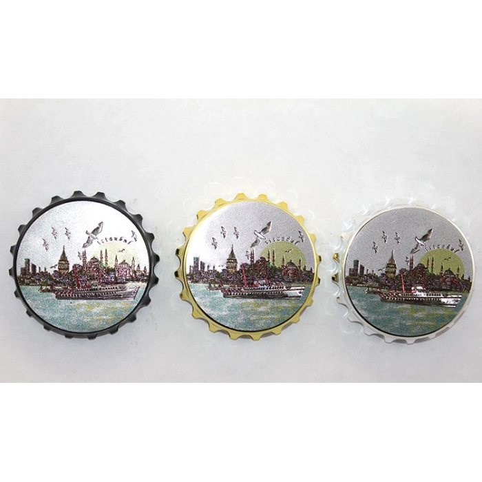 İstanbul Temalı Gazoz Kapağı Magnet - Model 1