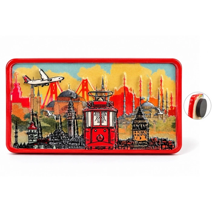 İstanbul Temalı Polyester Magnet Alk5866