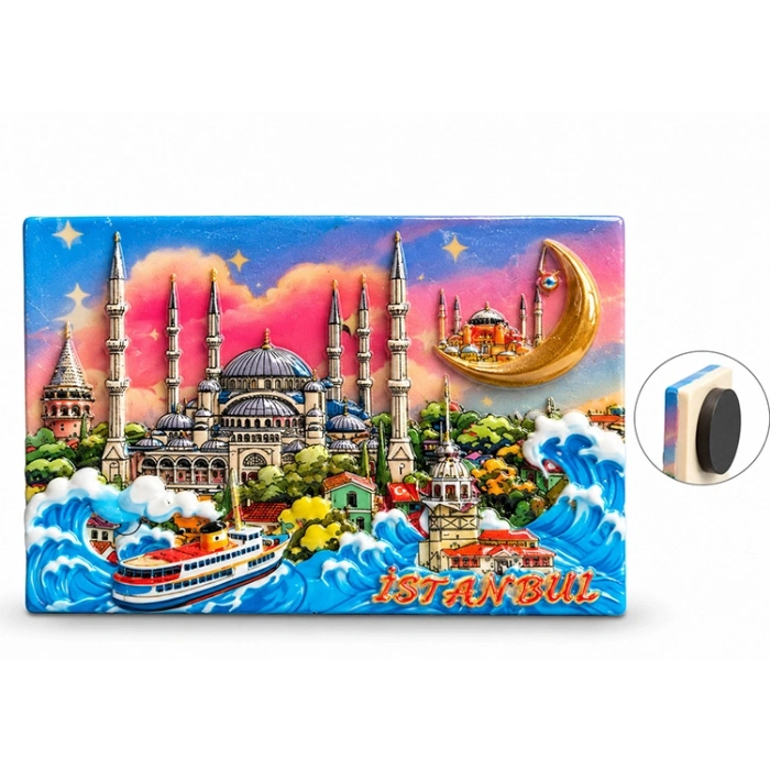İstanbul Temalı Polyester Magnet Alk5877
