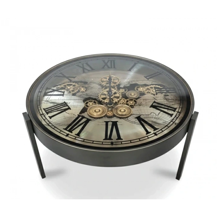 Metal Çarklı Sehpa Saat VIVA564
