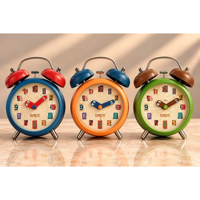Metal Çift Zilli Çalar Saat Alk6460