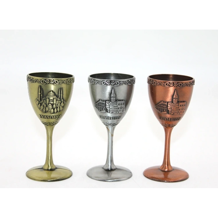 Metal İstanbul Yöresel Kadeh Bardak VIVA721