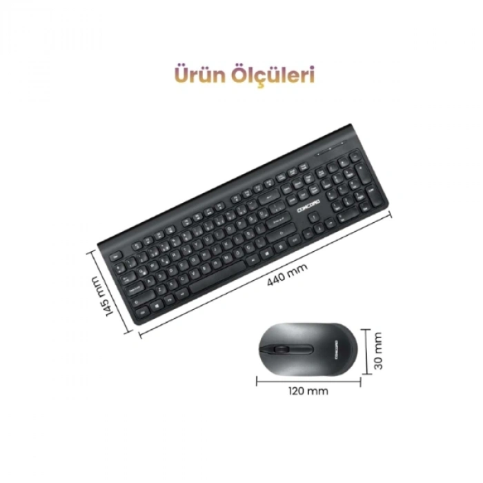 Multimedya Q Klavye Ve Mouse Seti