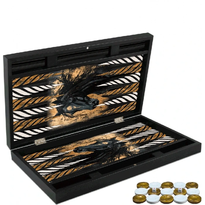 Özel Trendy At Tasarımı Tavla