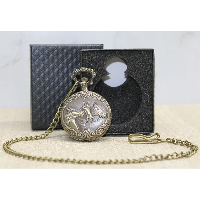 Özel Kutulu At Büstü Köstekli Saat VIVA697