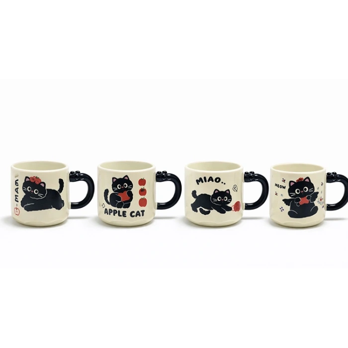 Özel Tasarım 3D Kedi Figürlü Kupa Bardak Alk5032