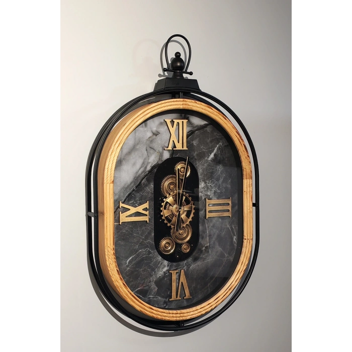 Özel Tasarım Metal Çarklı Duvar Saati VIVA539