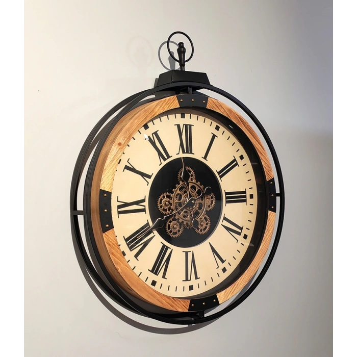 Özel Tasarım Metal Çarklı Duvar Saati VIVA558