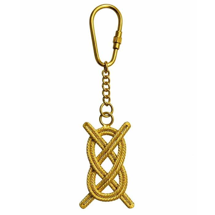 Pirinç Gemi Düğümü Anahtarlık 3075C