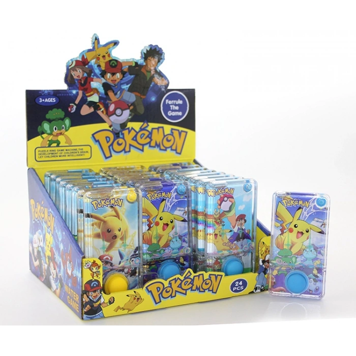 Pokemon Baskılı Sulu Oyun - Tek Butonlu Dikdörtgen Su Oyunu LOV696603