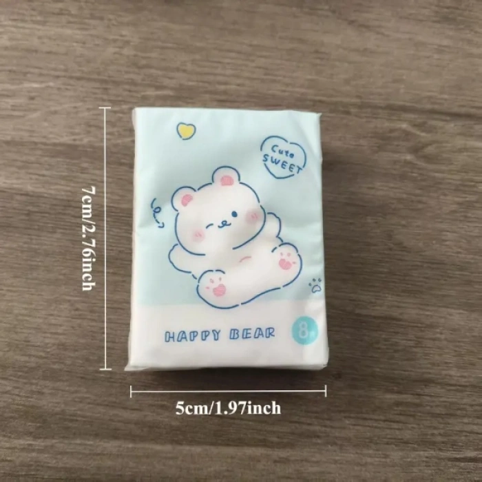 Sevimli Figürlü Çocuk Mendili 9lu Paket