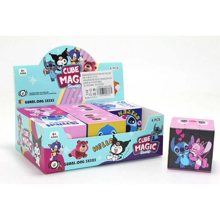 Stitch Baskılı Zeka Küpü - Karakter Tasarımlı Küp Oyuncak LOV696608