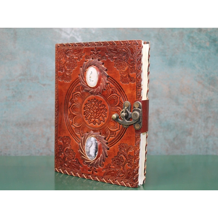 Taşlı Deri Defter Model 2