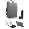 Sırt Çantası 15.6 Inç B210 Laptop Çantası, Hızlı Powerbank, Termos, Laptop Standı, Mousepad 5li Set