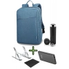 Sırt Çantası 15.6 Inç B210 Laptop Çantası, Hızlı Powerbank, Termos, Laptop Standı, Mousepad 5li Set